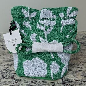 Kate Spade x Target Green Beaded Drawstring Bag NWT sold out
